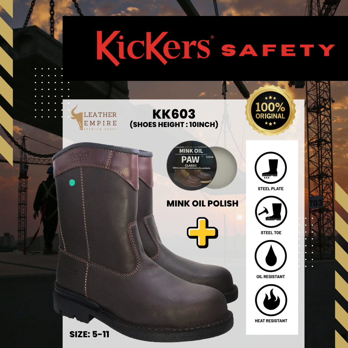 2026 Leading Kickers Safety Shoes & Boots in Johor Bahru(JB)